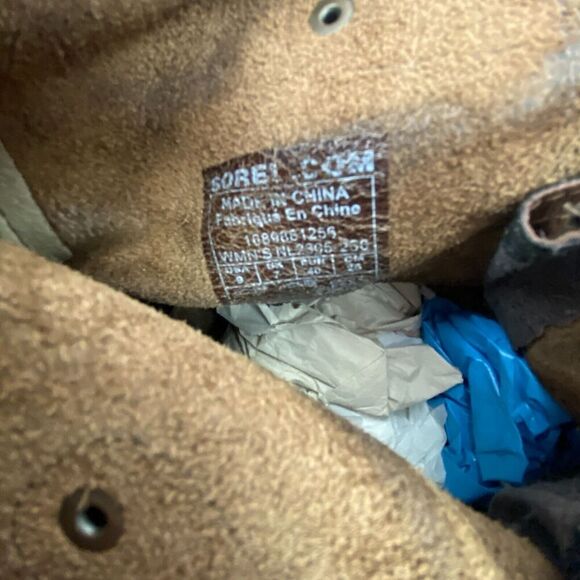 Sorel Joan Of Arctic Wedge II Snow Boots Women's 9 Brown Lace Up NL2305-250 - Picture 12 of 12